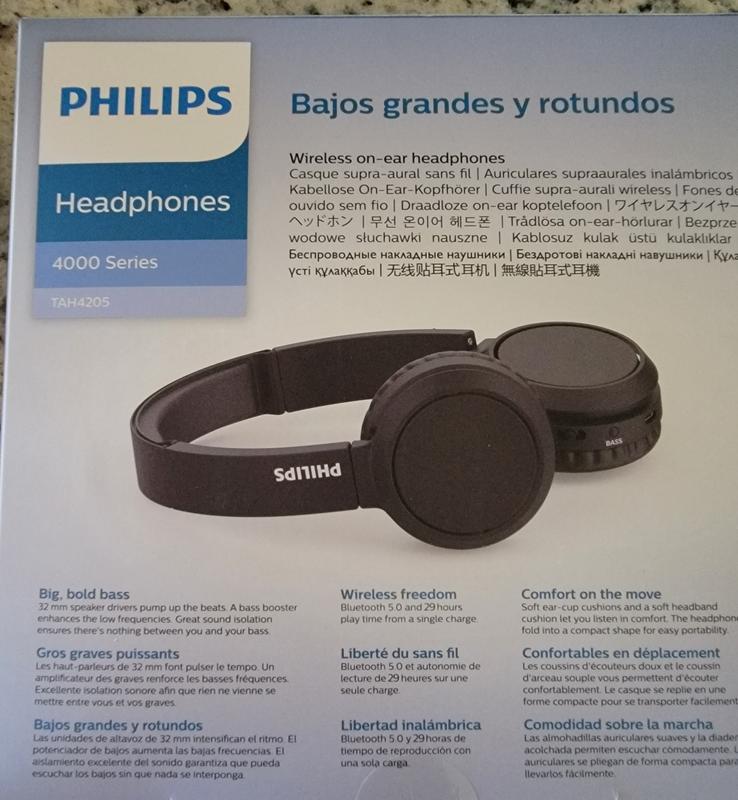 Philips H5205 Over-Ear Wireless Headphones with 40mm Drivers