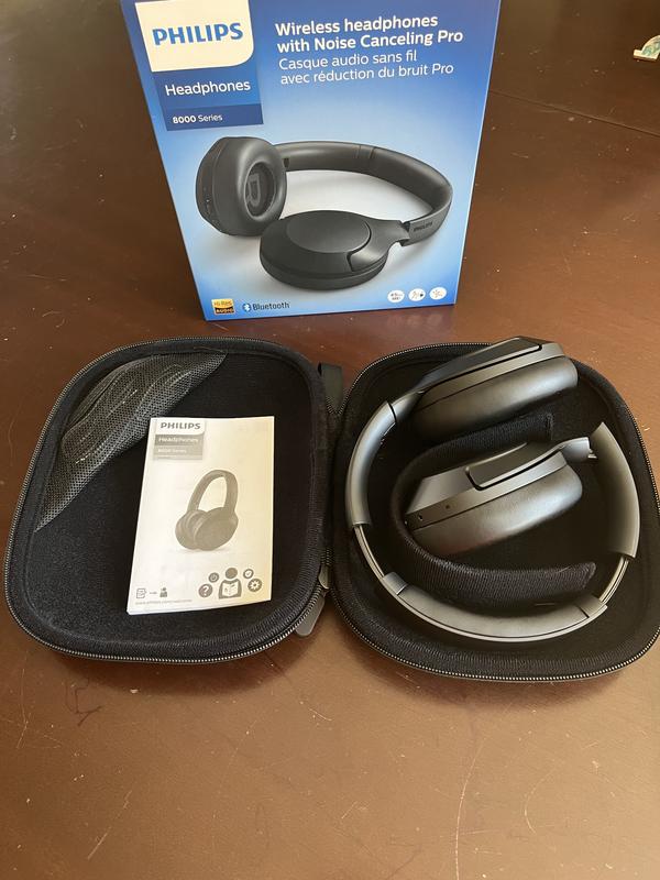 Philips Wireless Noise-Cancelling On-Ear Headphones - Black