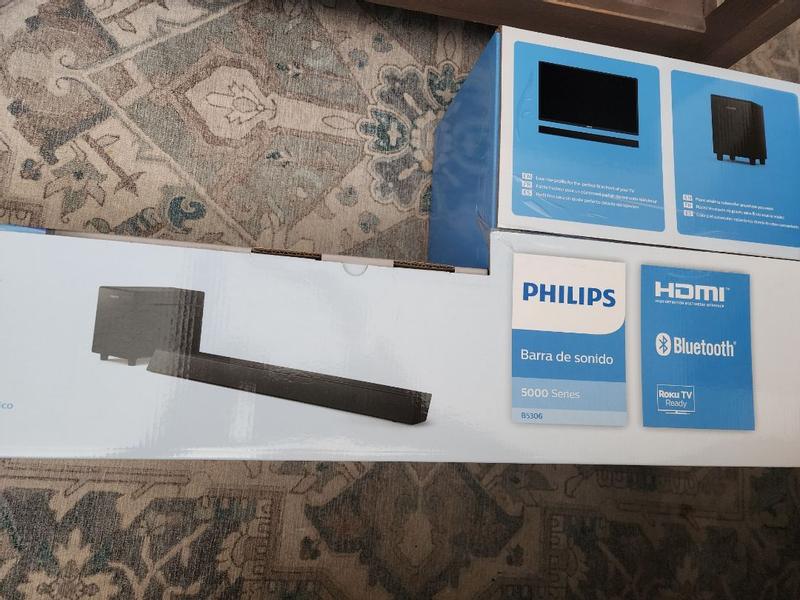 Philips TAB5306 Sound bar system 2.1 channel wireless Bluetooth 70 Watt