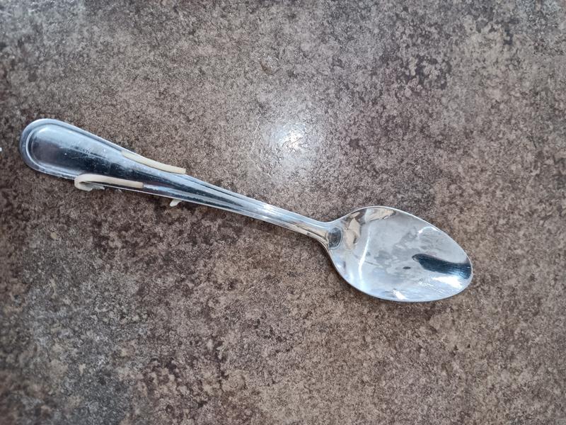Spoon from dishwasher