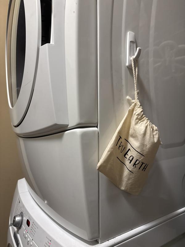 We keep them on the side of the machine like this!