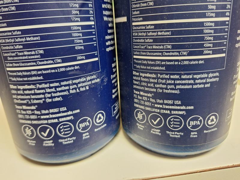 Comparison of Old and New Ingredients