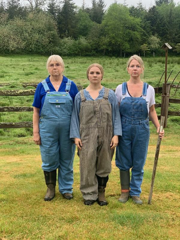 3 generations of overall wearers