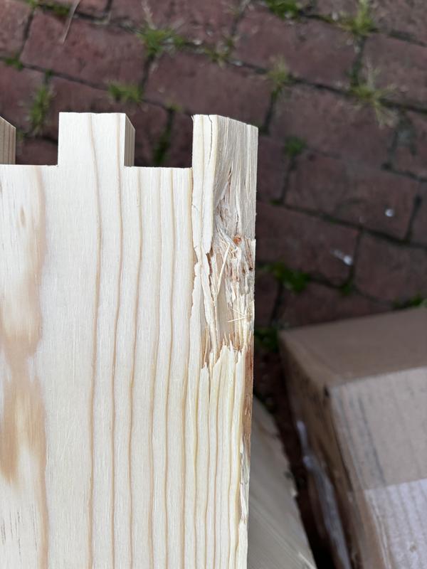 One section of the honey super ordered low quality.