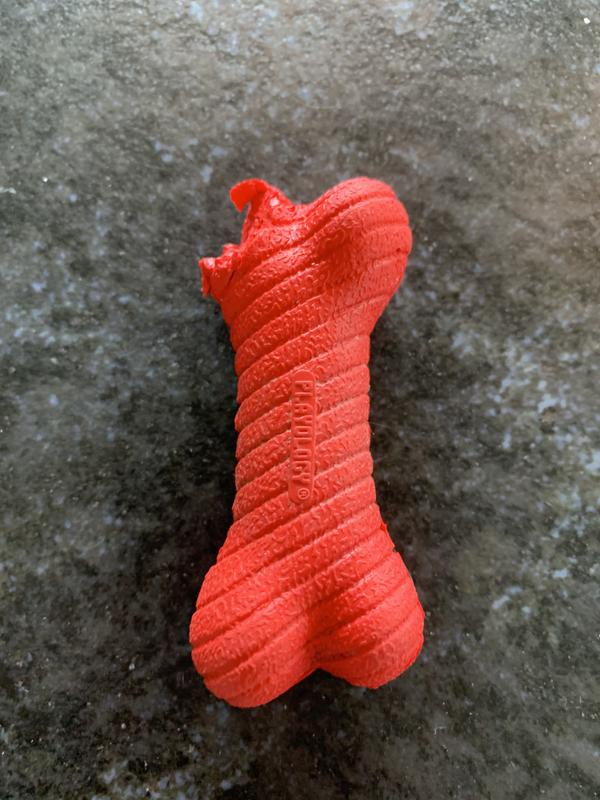 Pup swallowed chewed end