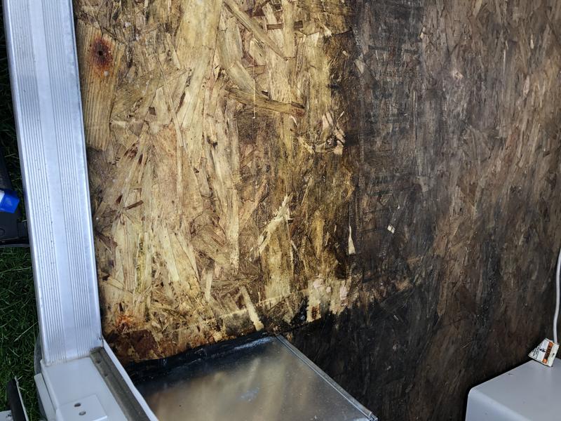 See what the floor looked like before (top portion of photo) and after (bottom portion) in same photo