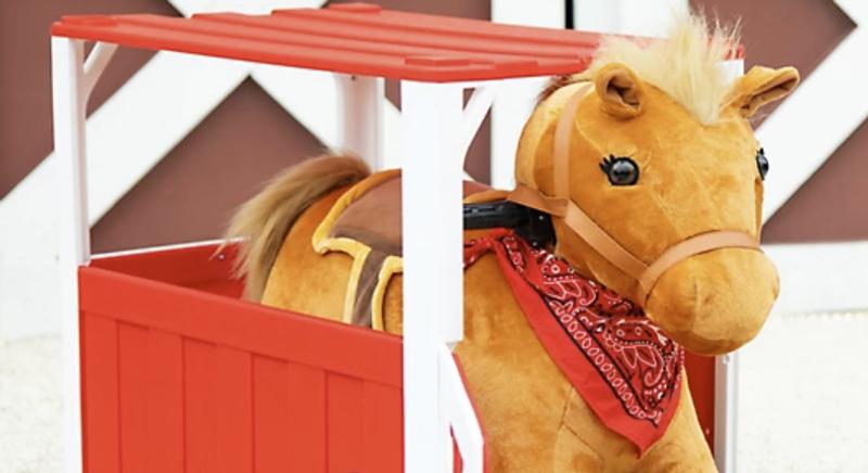 Horse with Stable