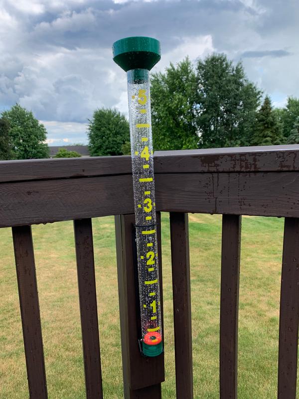 Installed on Deck railing.