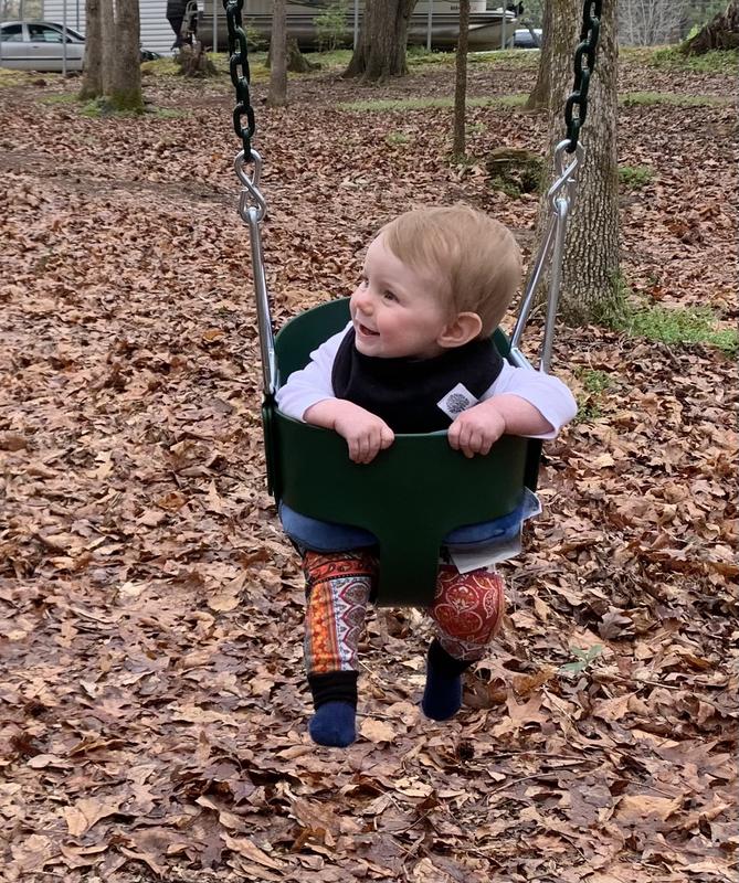 Raindrop loves her swing!