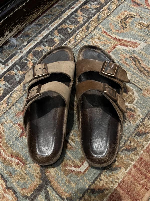 Before shoe pic on right, after shoe cleaned pic on left