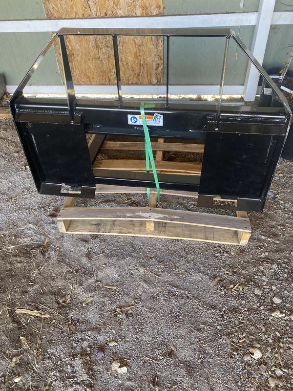 Not the same as other forks. You do not have to be directly centered on the forks, this will help it fit many tractors. Other types I have used have bars that you have to be directly in the center of for your tractor to fit.