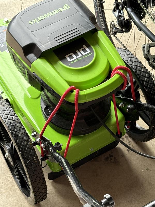 Jerry-rigged to hold motor on base