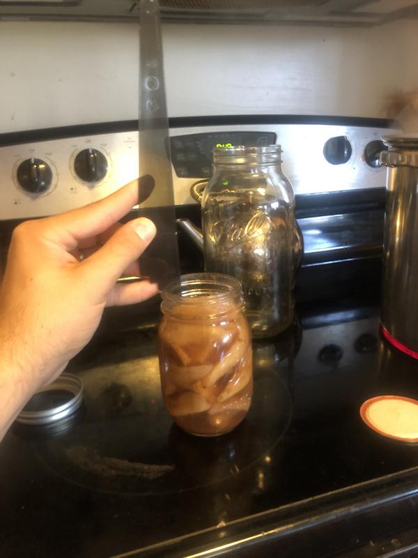 Checking the distance from the lid