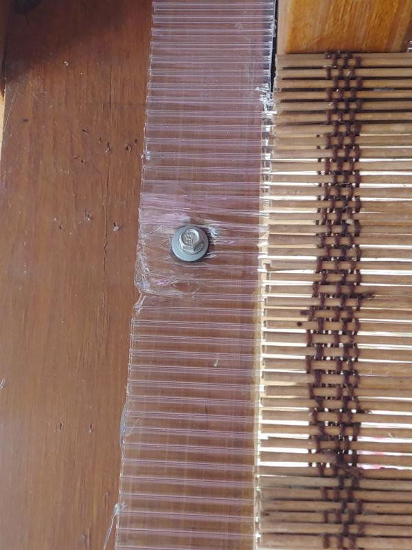 Put in screw to cover crush