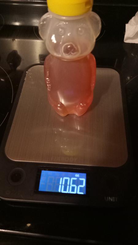 Jar weighs 1 oz empty....