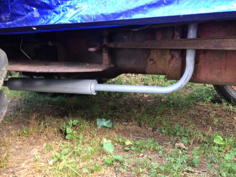 Early 1940 Ford 9N saved from the crusher, muffler a perfect fit!