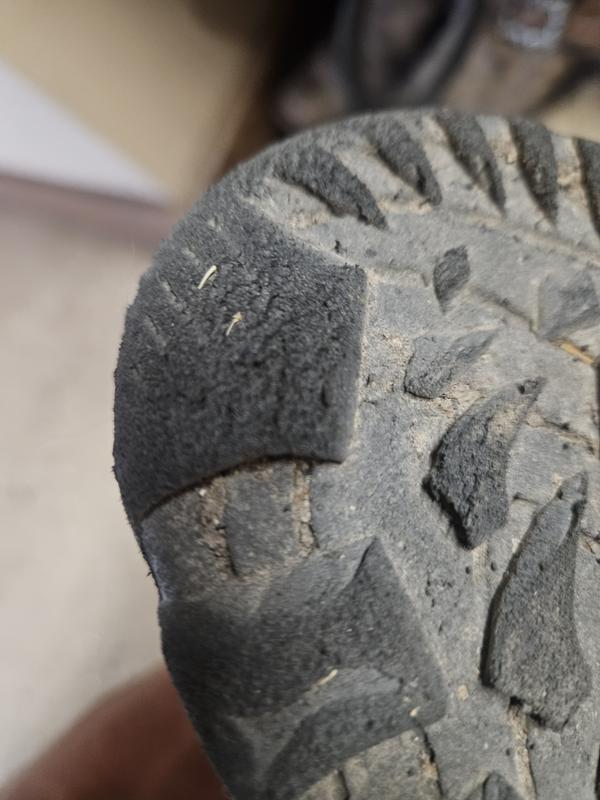 Soles feel like foam and shred that easily. Pic dont do justic to how damaged they are