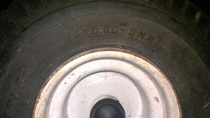 my tire, 15x6.00-6