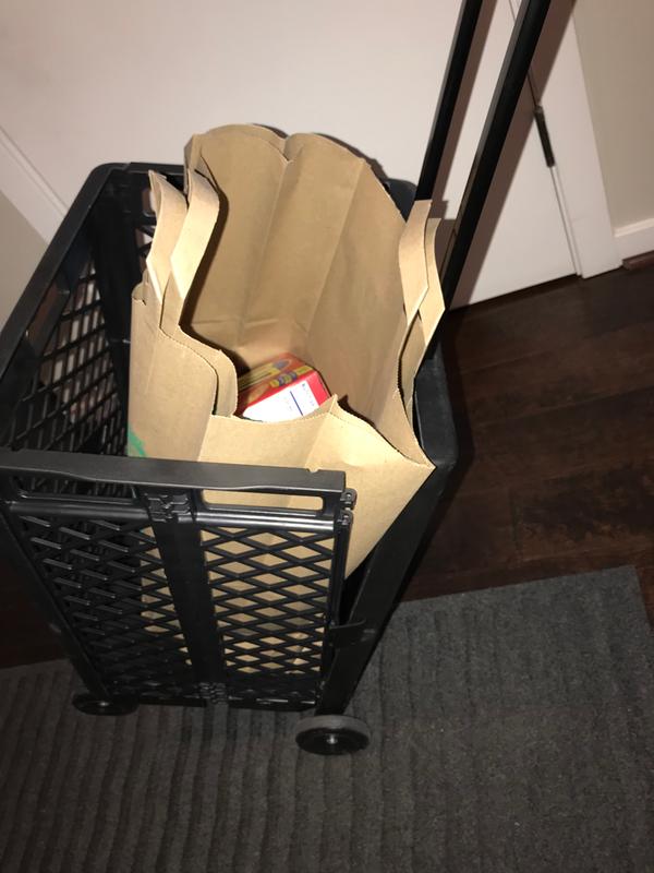 Missing hinge pin made it difficult to lean back to roll on back wheels.