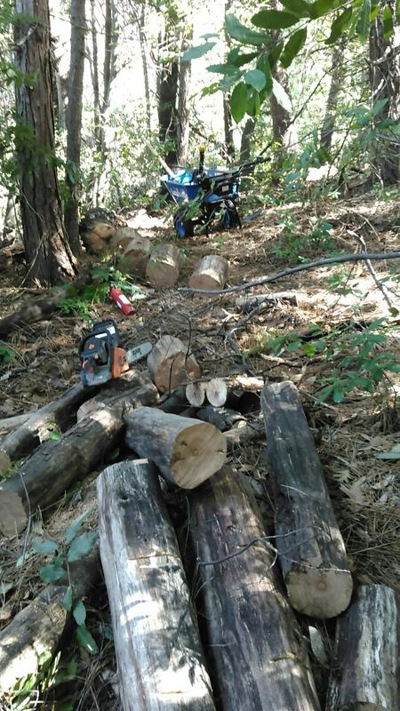 hauling rounds up hill