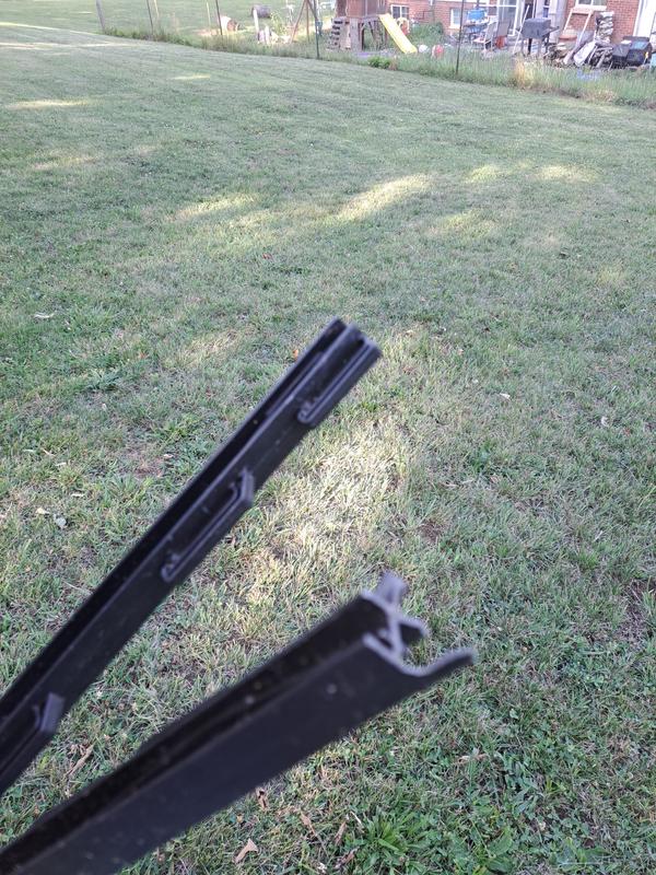 Snapped fence post.