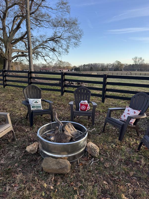 Christmas themed campfire at our farm