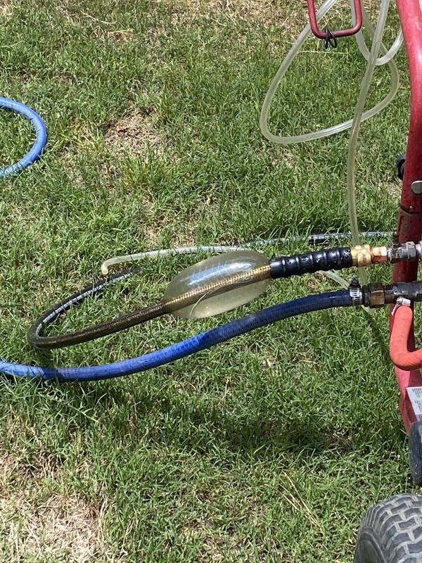 Bubble in line during 2nd use