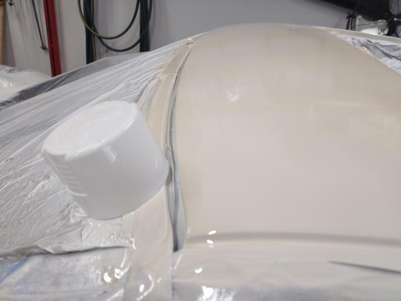 compare to white cap from the base coat