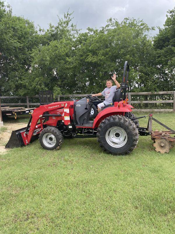 Got the tractor last march and the grand kids wanted to learn how to run it. Got the tiller this February and the grand kids want to learn how to run it. The photos have the old disk attached.