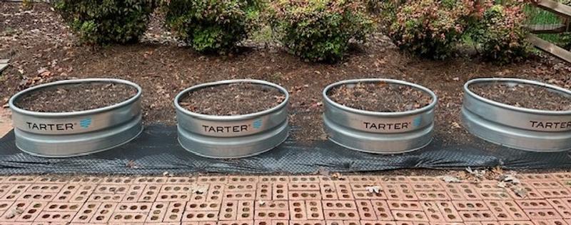 Will finish off with pine straw surrounding the beds.