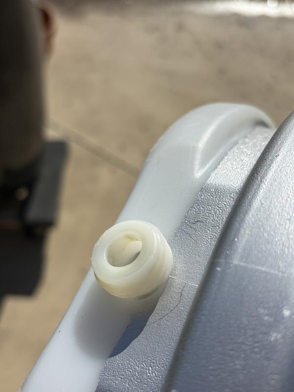 Inside isn't a solid piece. There's a sleeve lining the circular out for that you can't get into as it's 1 mm wide all the around and as deep as the plug. Useless