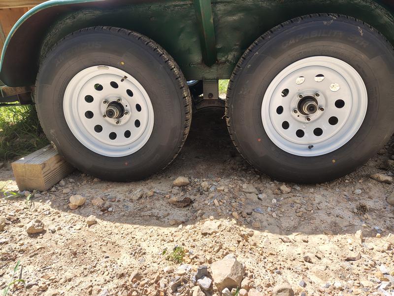 Mounted Tandem, on Older Trailer
