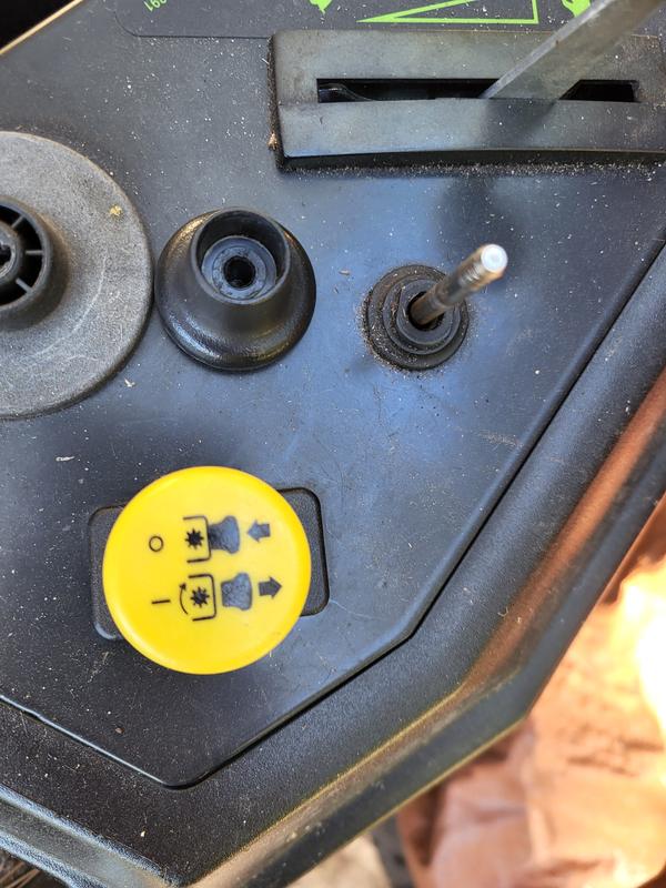 Choke handle came off