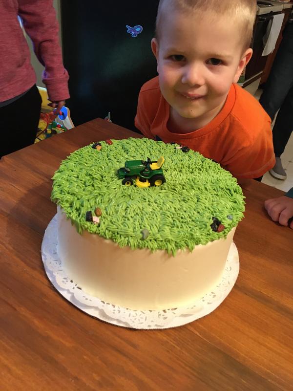 Lawnmower birthday cake
