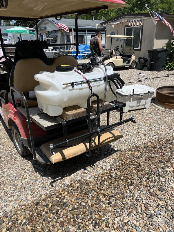 Was able to attach to golf cart