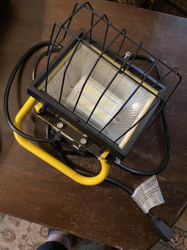 Brand new haven’t even put the handle on yet.  Yes the bulb is in correctly