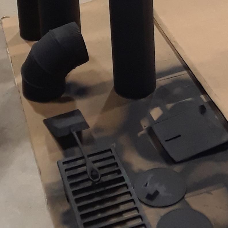 A month ago, brand new fire grate. While we restored our wood stove.