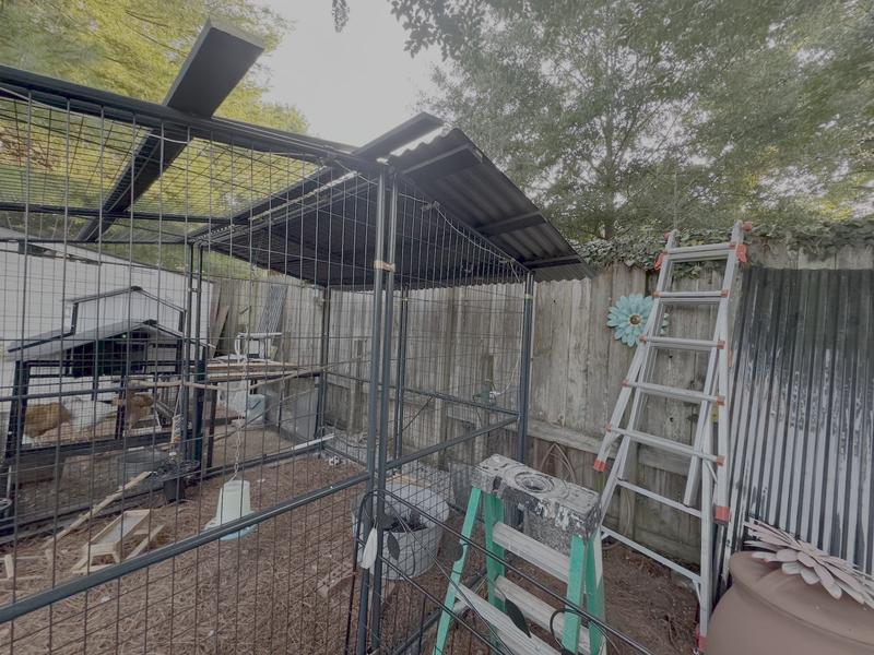 My roof in progress.