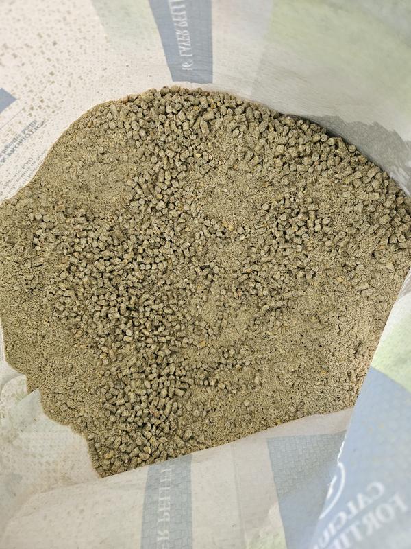 Powder in with the pellets in my bag
