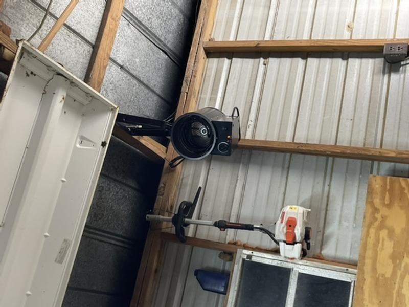 Insulation was pulled for wiring.