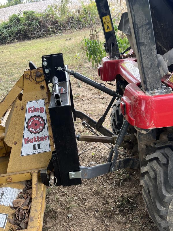 Mounted to our small Massey Ferguson