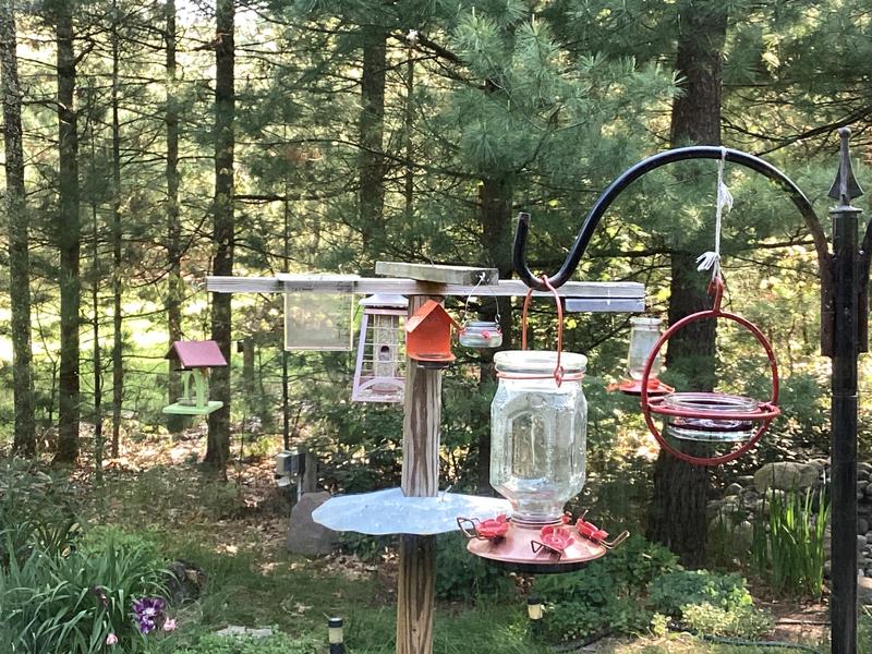 Mosaic hummingbird feeder
