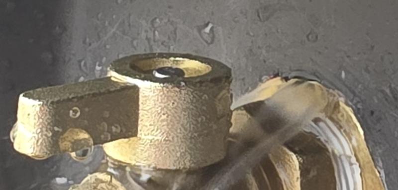 Leaking where the hex nut is sealed to the barrel by manufacturer