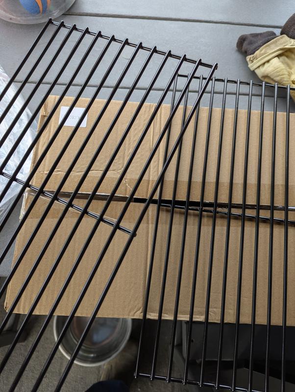 Steel wire cooking grates