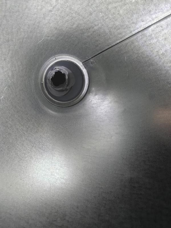Silicone inside funnel