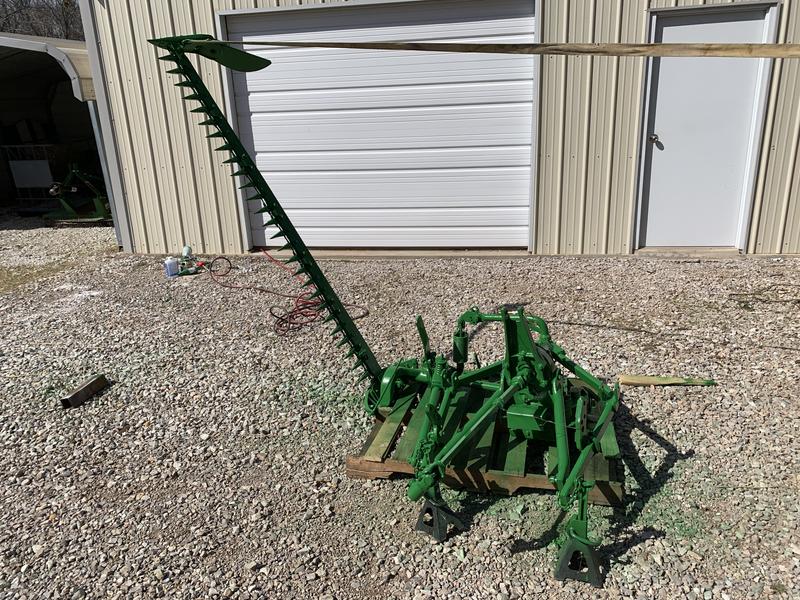 The shaft installed and painted on a JD No. 9 sickle mower