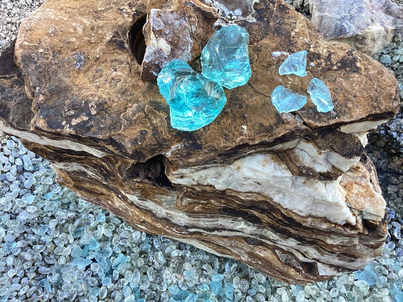 Rocks at right are approx 1 1/4”