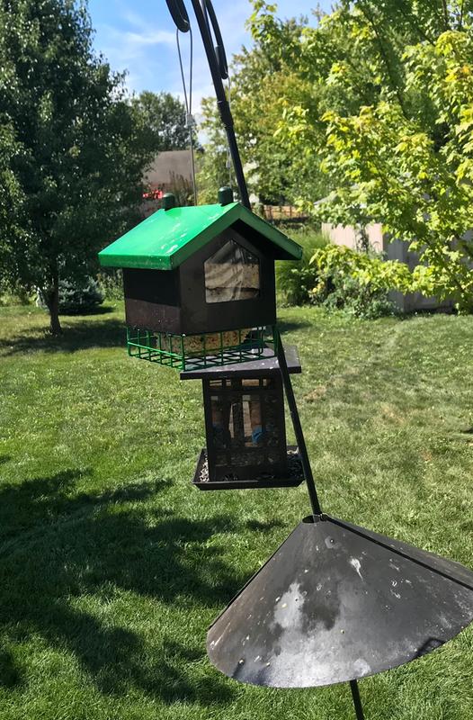 Log cabin suet feeder