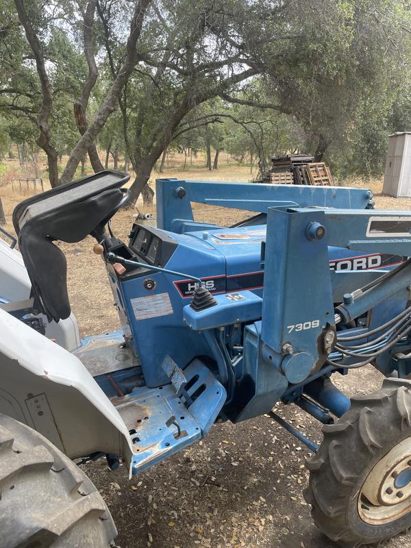 Tractor with old seat