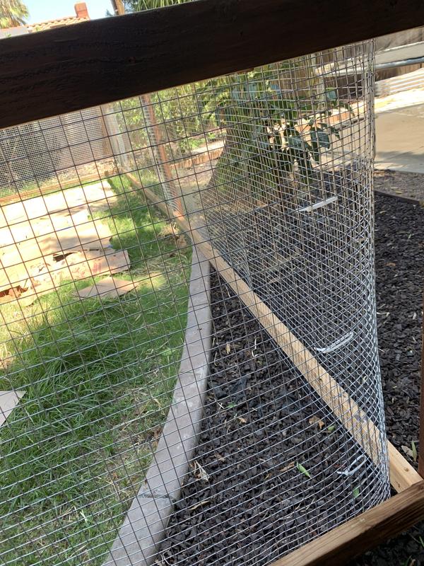 Used cable ties to join sections together.